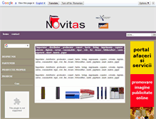 Tablet Screenshot of novitas.ro